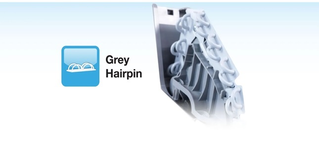 GREY HAIRPIN