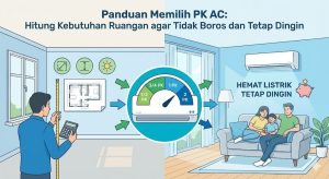 Panduan Memilih PK AC Hitung Kebutuhan Ruangan agar Tidak Boros dan Tetap Dingin